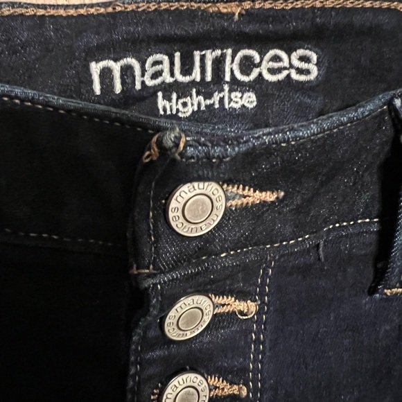 Maurices Blue Hugh Rise Skinny Jeans Classic Fit - Picture 4 of 5